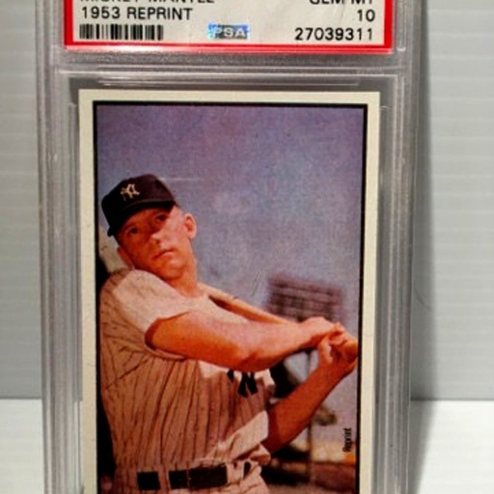 mickey mantle 1953 reprint